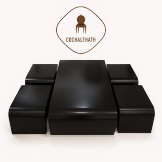 طقم طاولات قهوة أسود