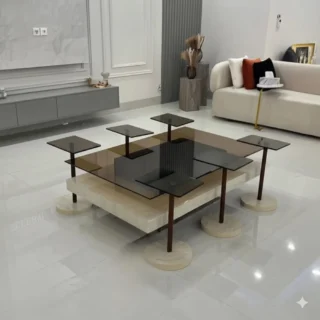 طقم طاولة كنب