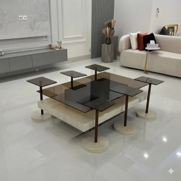 طقم طاولة كنب